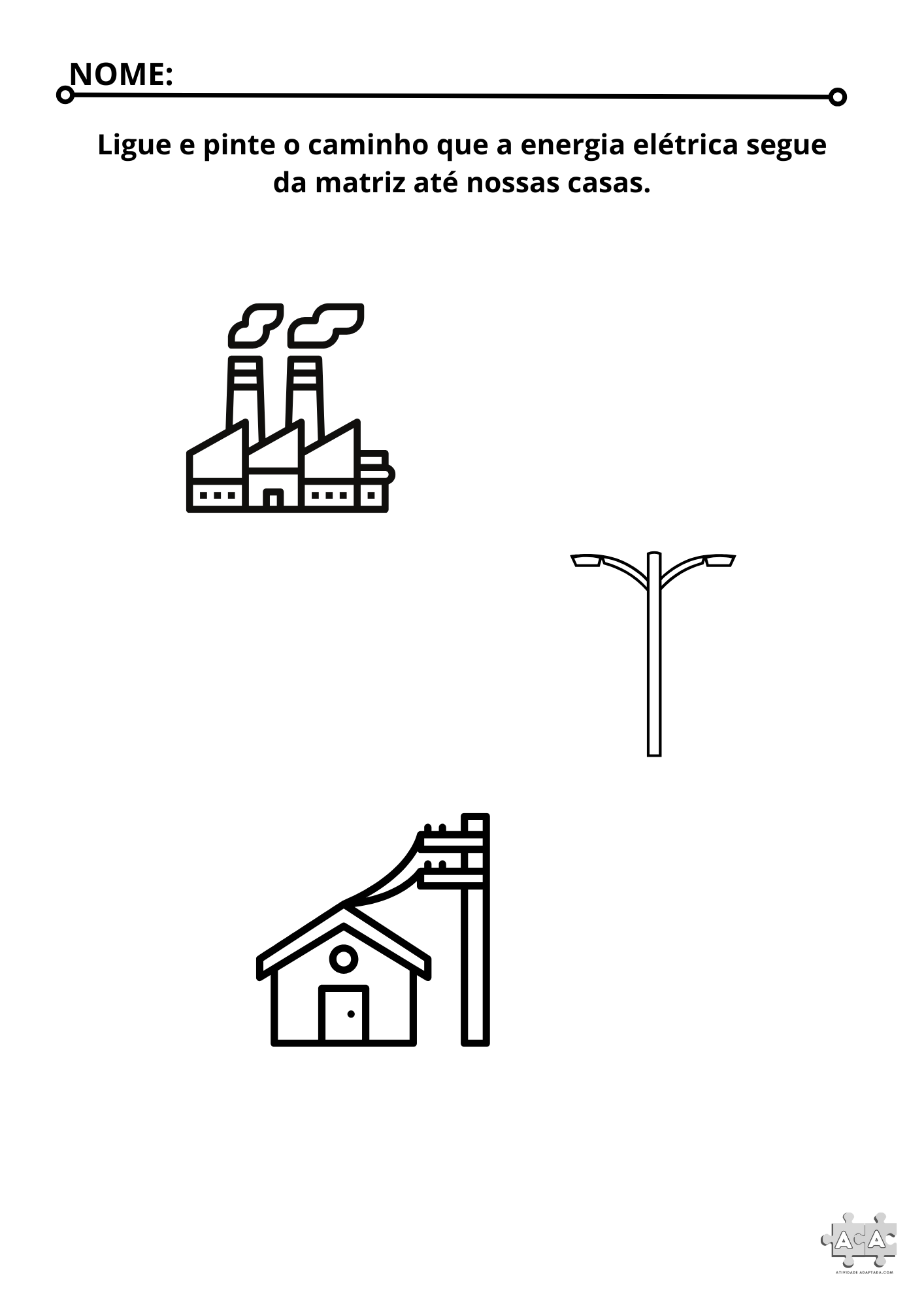 Levando a energia até as casas